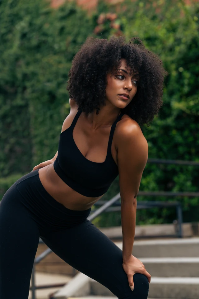 Morgan Miller in an outdoor fitness portrait